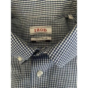 Izod Long‎ Sleeve Button Down Shirt Size 16.5 Neck/34-35